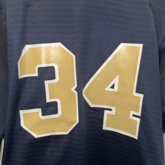 Teamwork Athletic Apparel Men’s Medium Basic Navy Blue and Gold Football Jersey - Picture 2 of 5